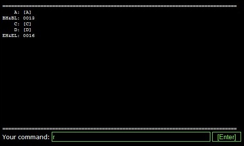 Screenshot of BETRIC show its registers