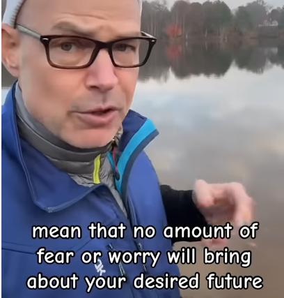 screenshot of Michael Hunter talking in his video