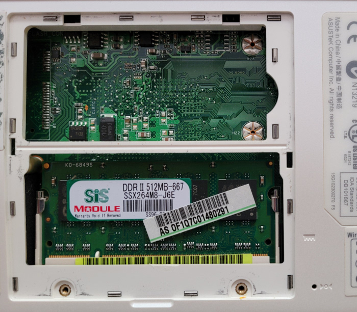 bottom door open to show ram
