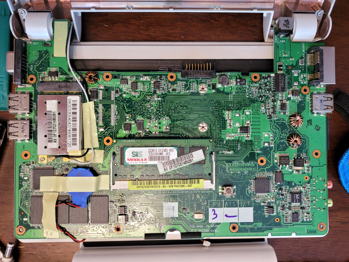 bottom of whole laptop pcb
