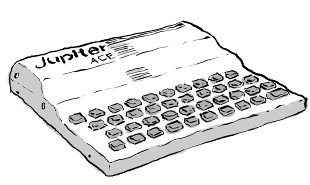 drawing of the jupiter ace home computer