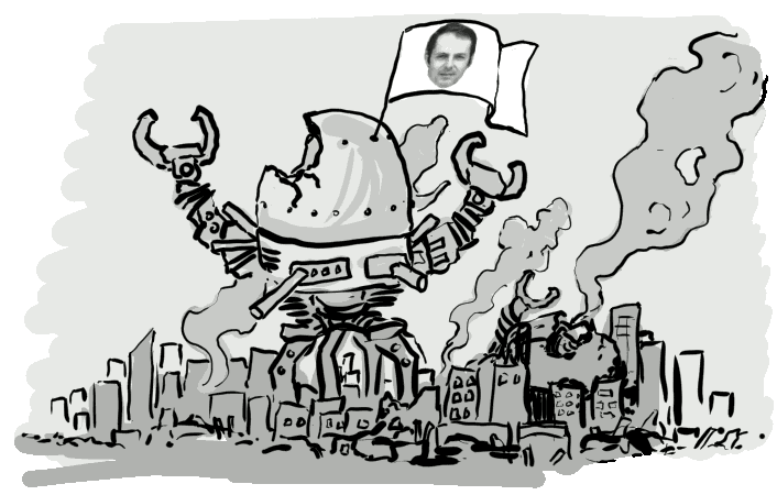 alien kill-bots being controlled by forth