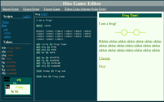 screenshot of editor shows fully colored player area that matches the svg preview