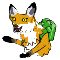 form fox has a little backpack