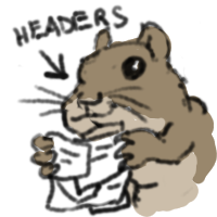 header squirrel is...eating header values?