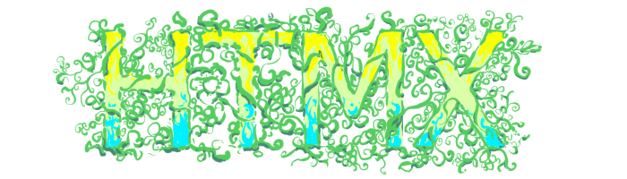 rather overdone htmx letters in a living mass of vines