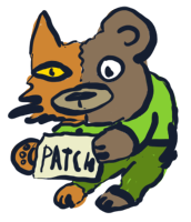 this is a drawing of patch. behold.