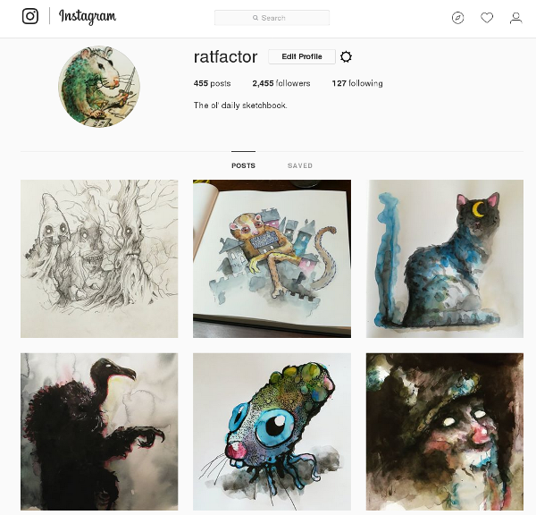 my @ratfactor instagram account