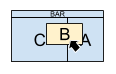 block diagram of clicking on a floating window and taking it away to paradise
