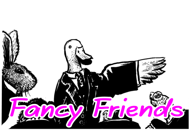 fancy friends web comic title
