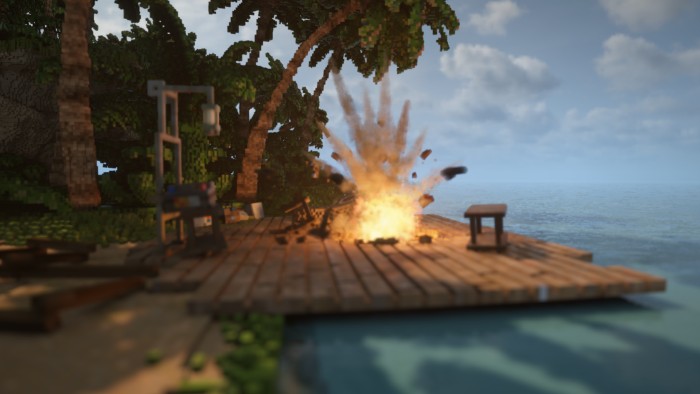 screenshot of a sweet explosion from teardown game