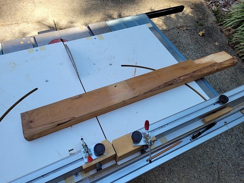 a nasty old 2x4 pine board