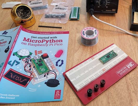 breadboarding with the pico and the book