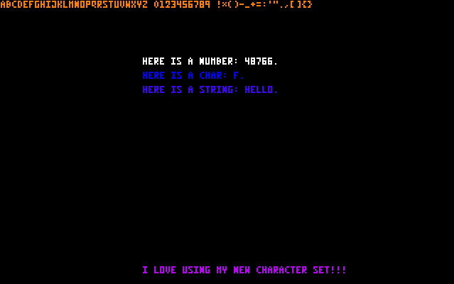 charset test screencap