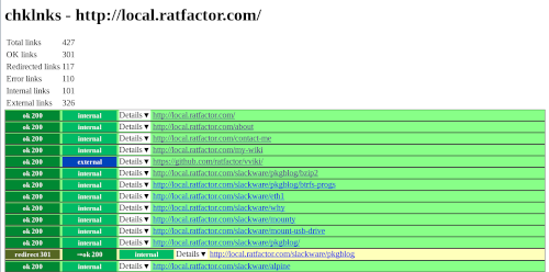 output report screenshot