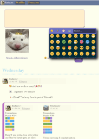 screenshot of the site in action
