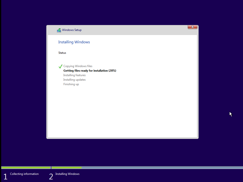 Windows installing under QEMU with virt-manager
