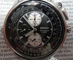 My Seiko circular slide rule watch