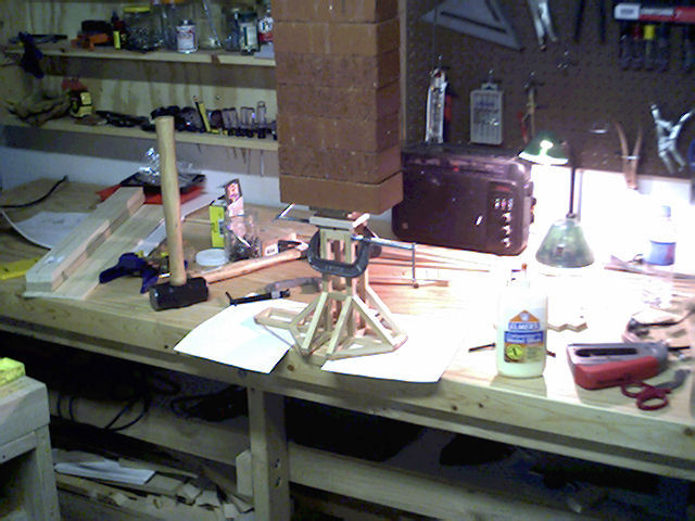 trebuchet with bricks on it