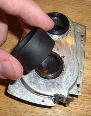 unscrew the taking lens barrel
