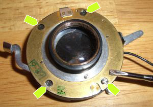 removing the shutter from the aperture