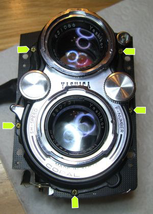 remove the shutter cover
